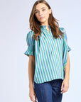 Marnie Top in Printemps Stripe