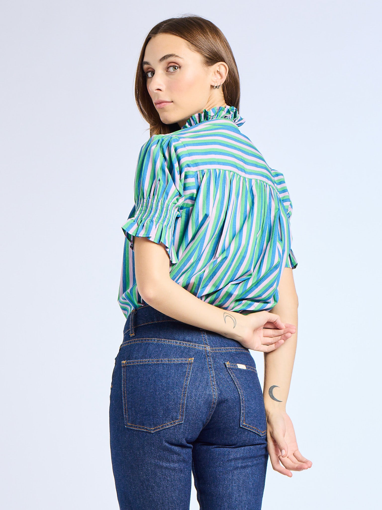 Marnie Top in Printemps Stripe