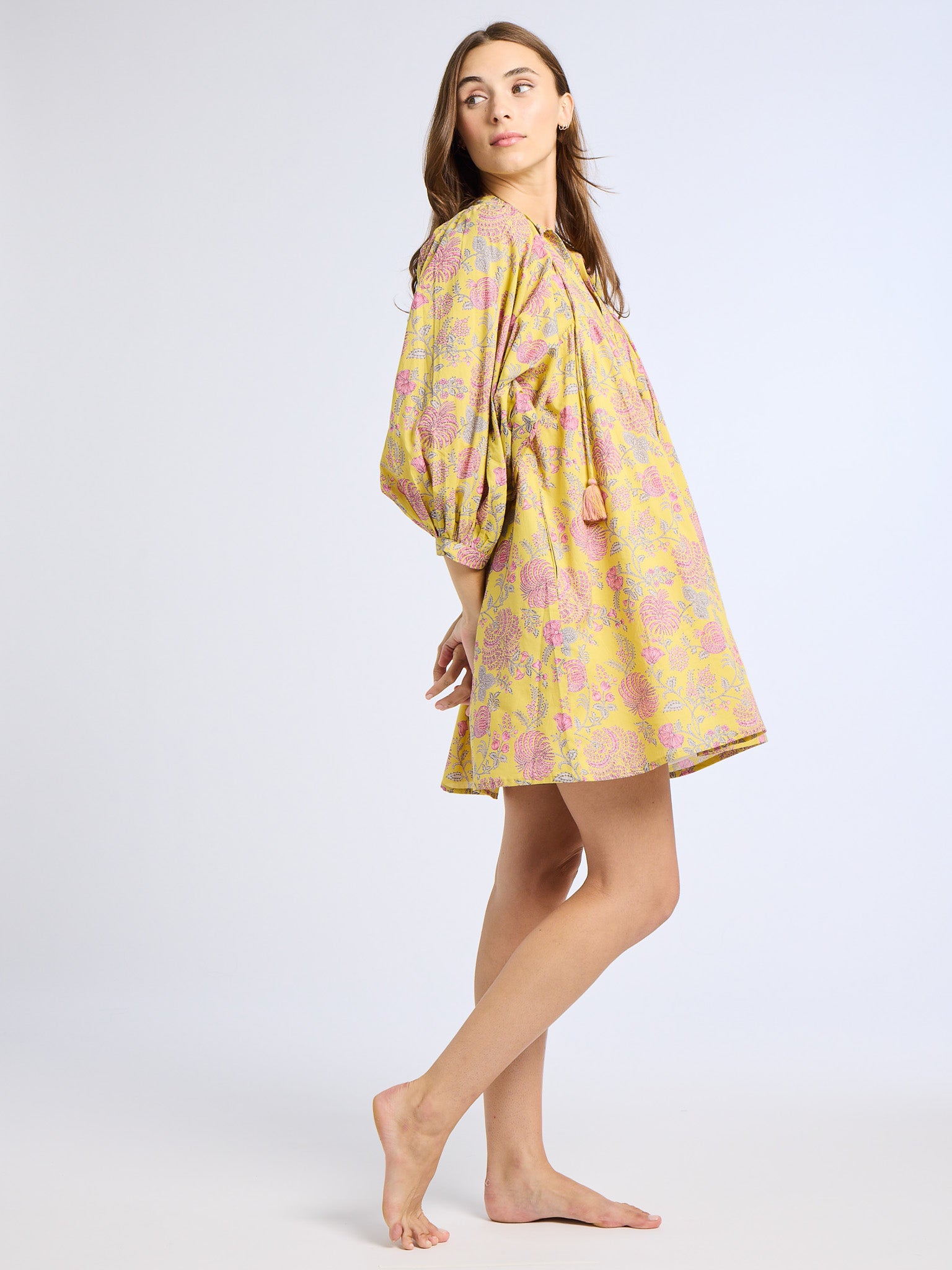 Daisy Dress in Citron Floral