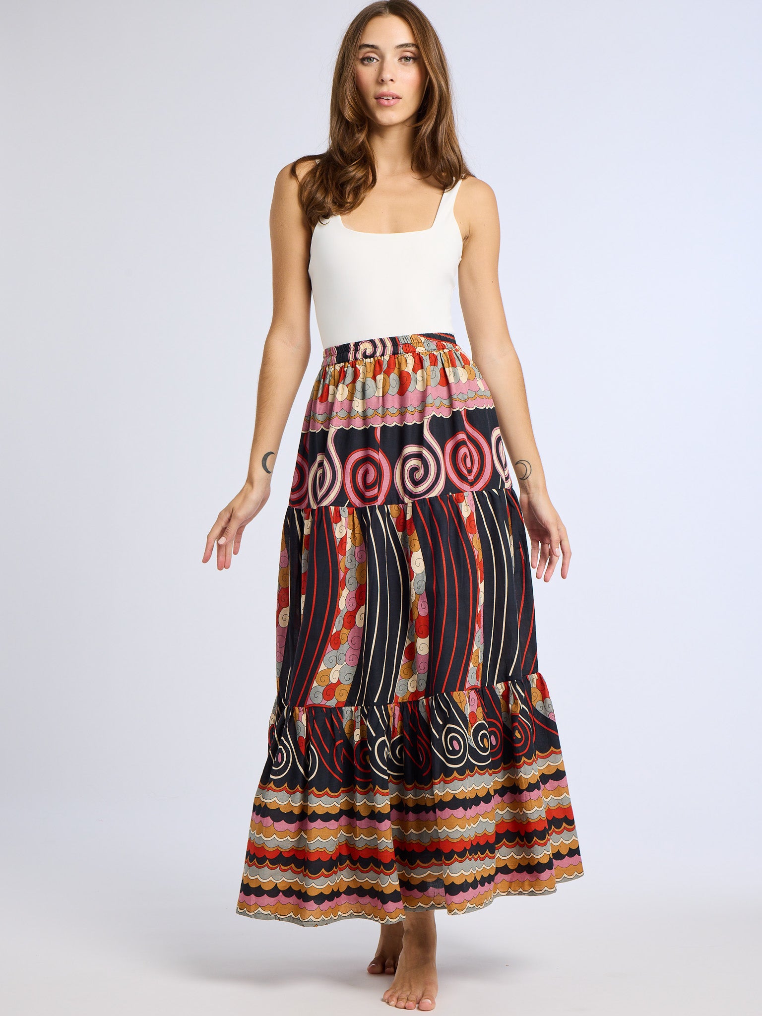 Paola Skirt in Maar Print