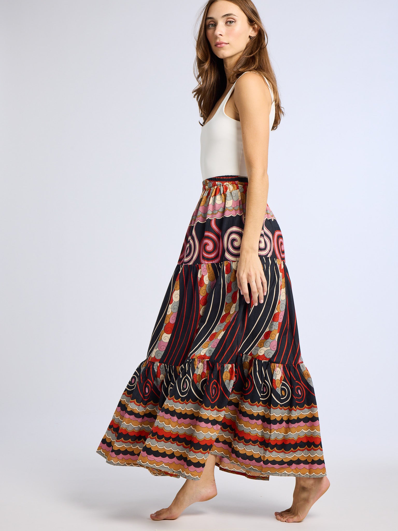 Paola Skirt in Maar Print