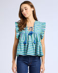 Chelsea Top in Printemps Stripe