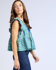 Chelsea Top in Printemps Stripe