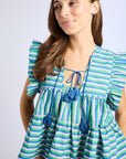 Chelsea Top in Printemps Stripe