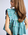 Chelsea Top in Printemps Stripe