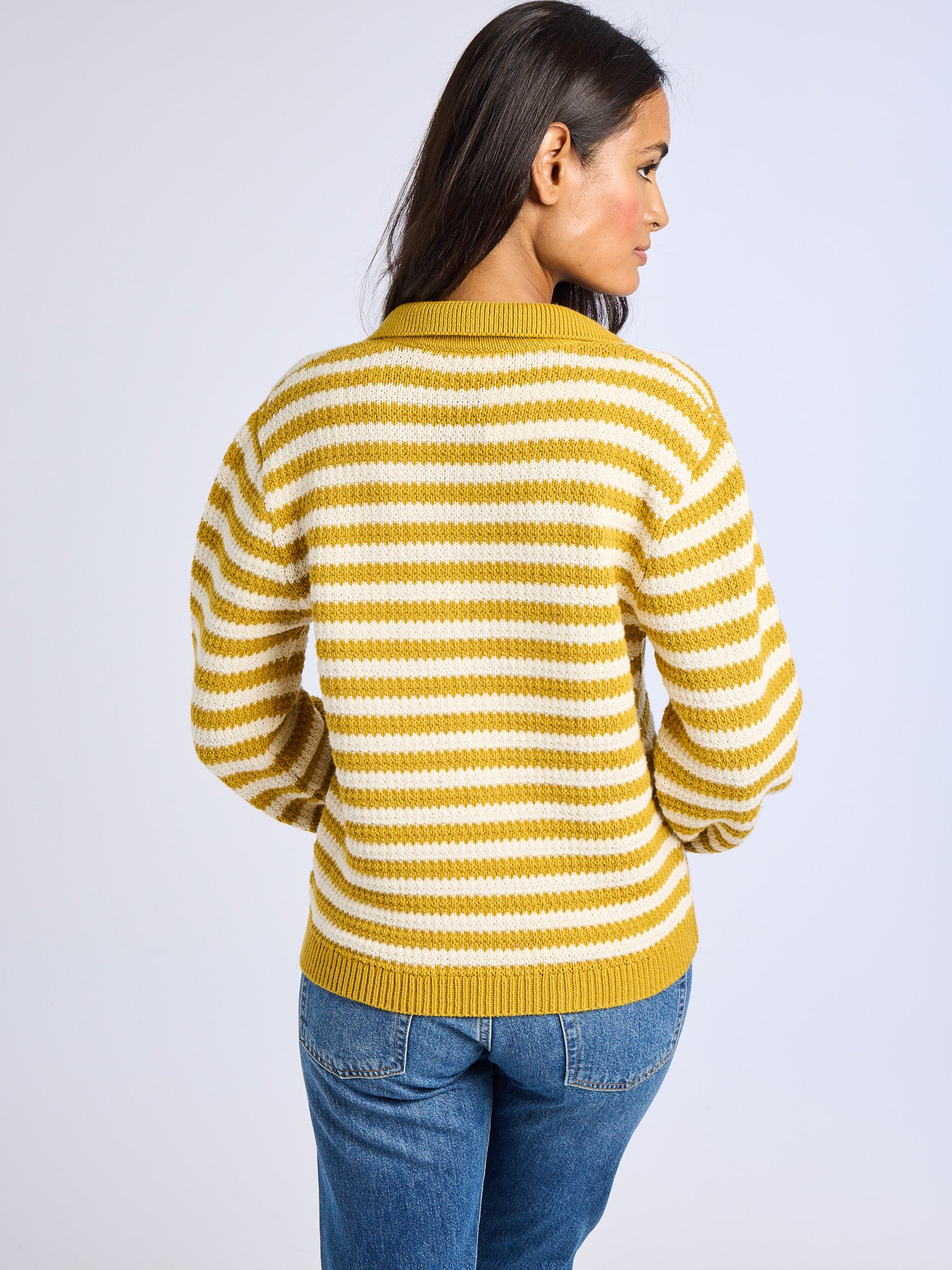 Flora Henley in Sand Stripe