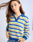 Flora Henley in Printemps Stripe