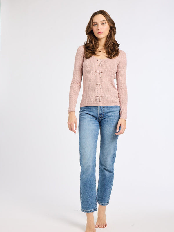 Olive Pullover in Dusty Rose — view 5