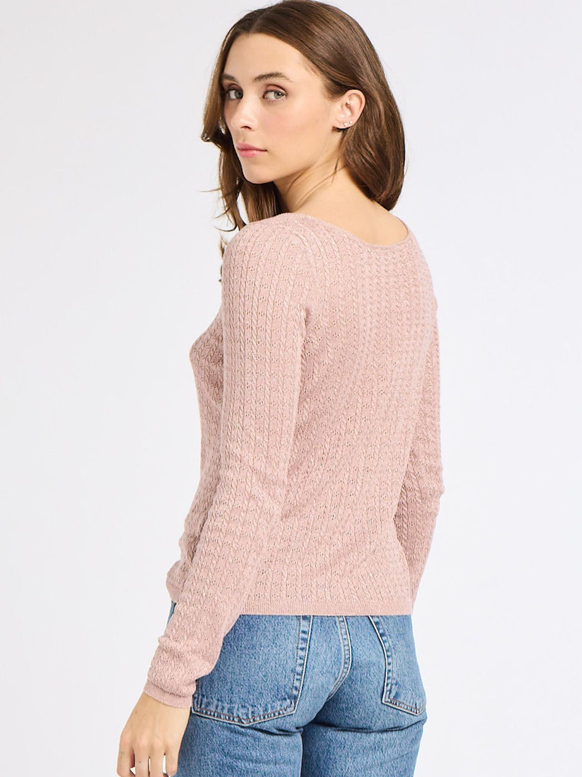 Olive Pullover in Dusty Rose — The cloth