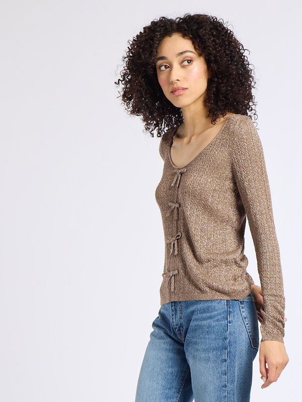 Olive Pullover in Mink — view 2