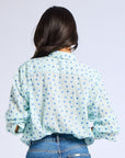 Sofia Top in Blue Hearts