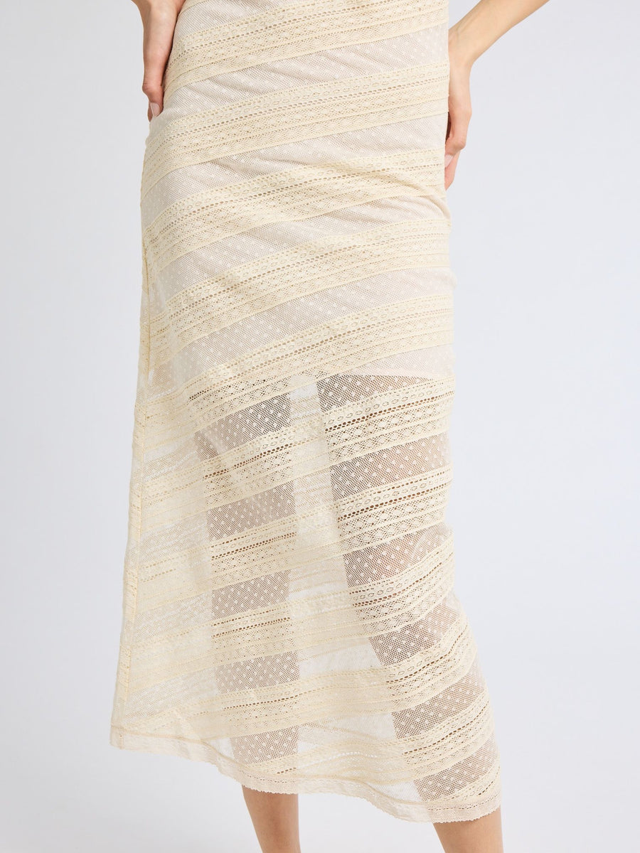 Sonja Dress in Cream Lace — alternate view