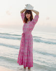 MILLE Clothing Ada Dress in Pink Daisy