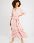MILLE Clothing Ada Dress in Pink Jacquard