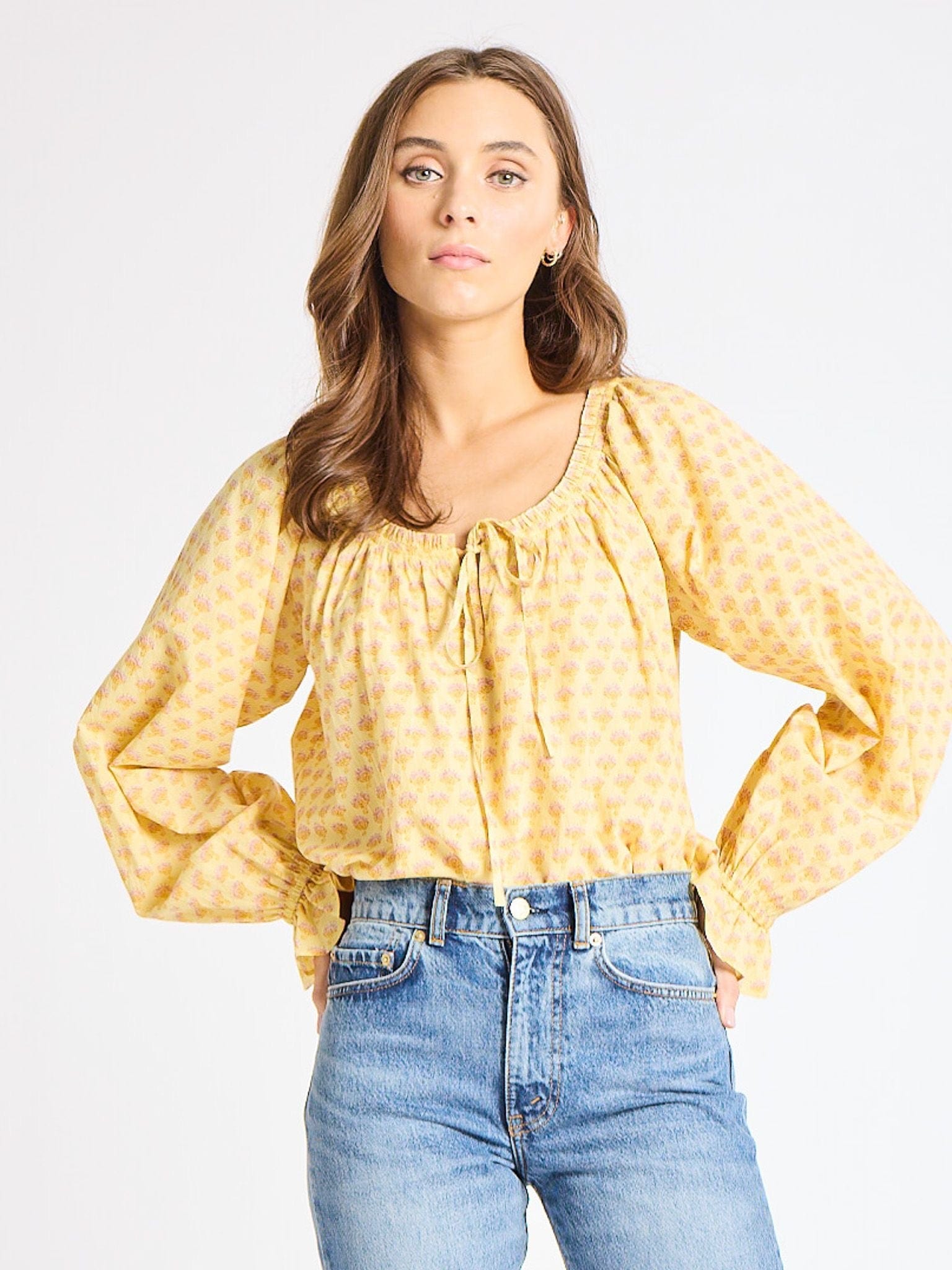 MILLE Clothing Ada Top in Buttercup