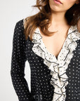 MILLE Clothing Adelaide Top in Black & White Dot