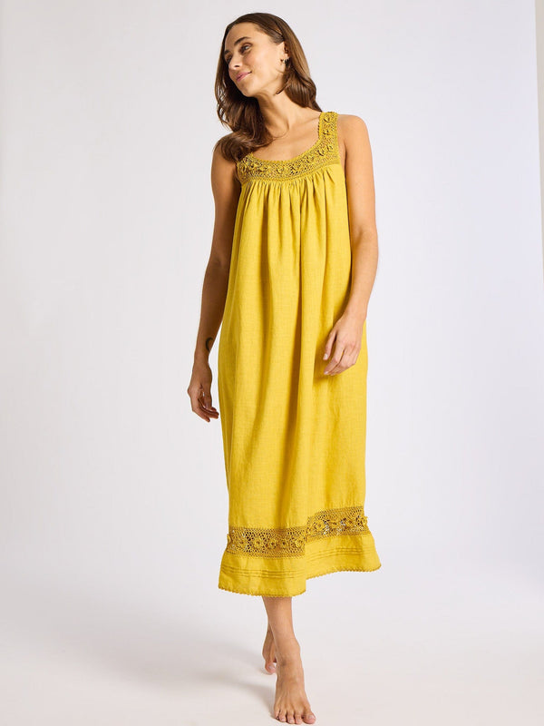 Adelia Dress in Marigold — view 2