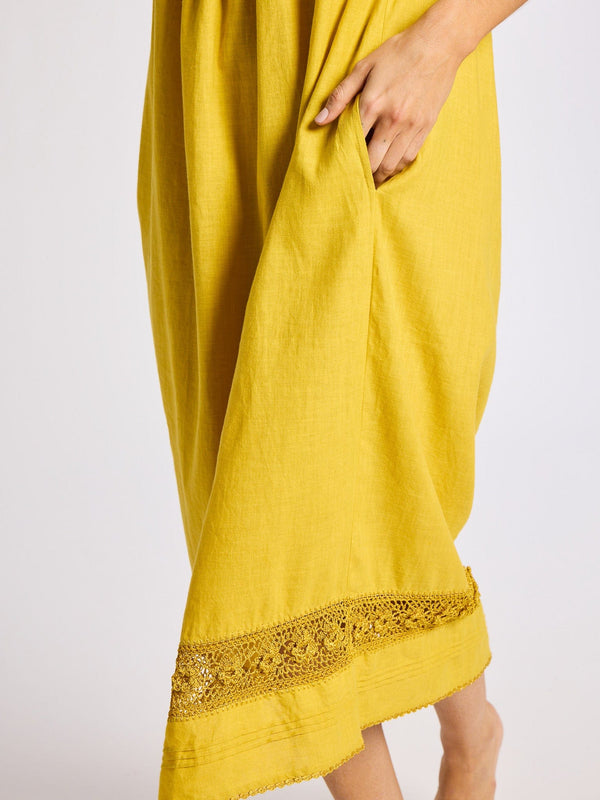 Adelia Dress in Marigold — view 8