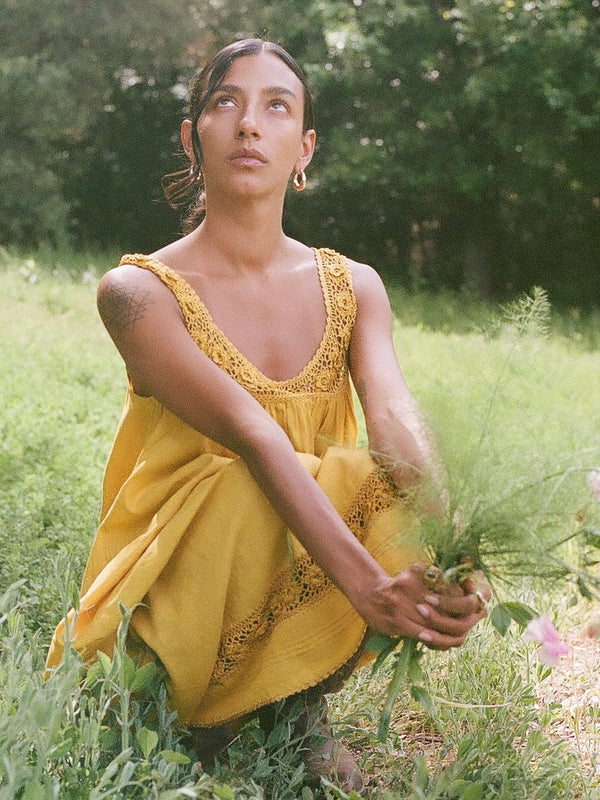 Adelia Dress in Marigold — view 13