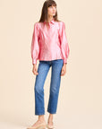MILLE Clothing Adeline Top in Peony Taffeta