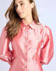 MILLE Clothing Adeline Top in Peony Taffeta