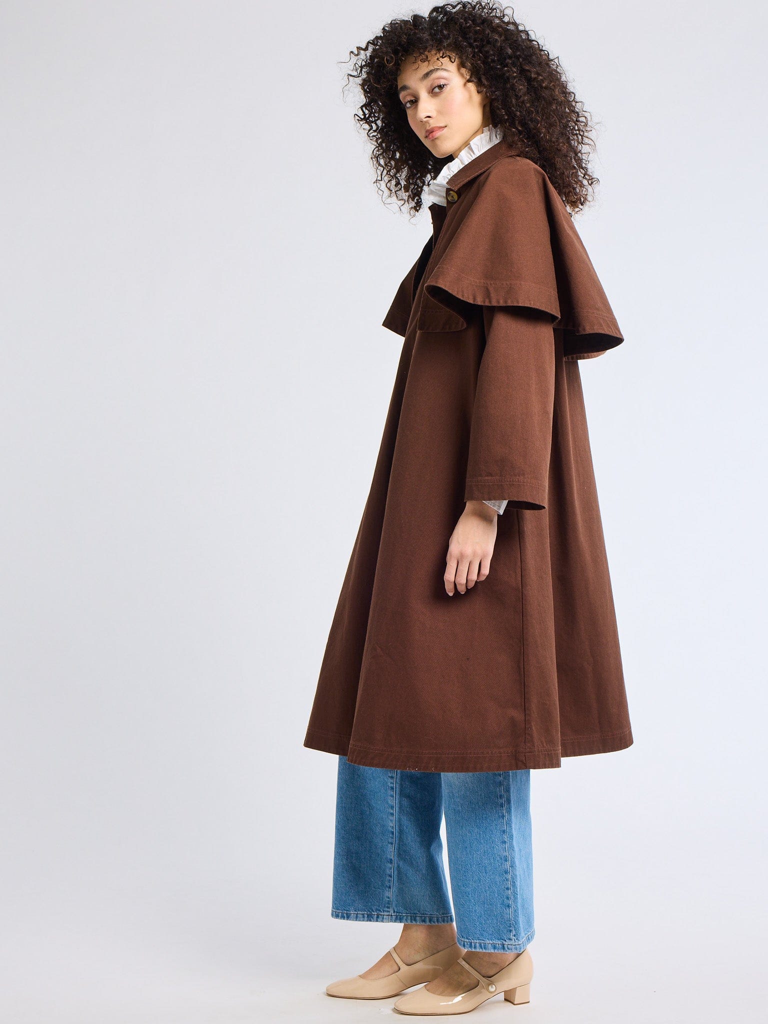 Alina Coat in Chocolate – MILLE