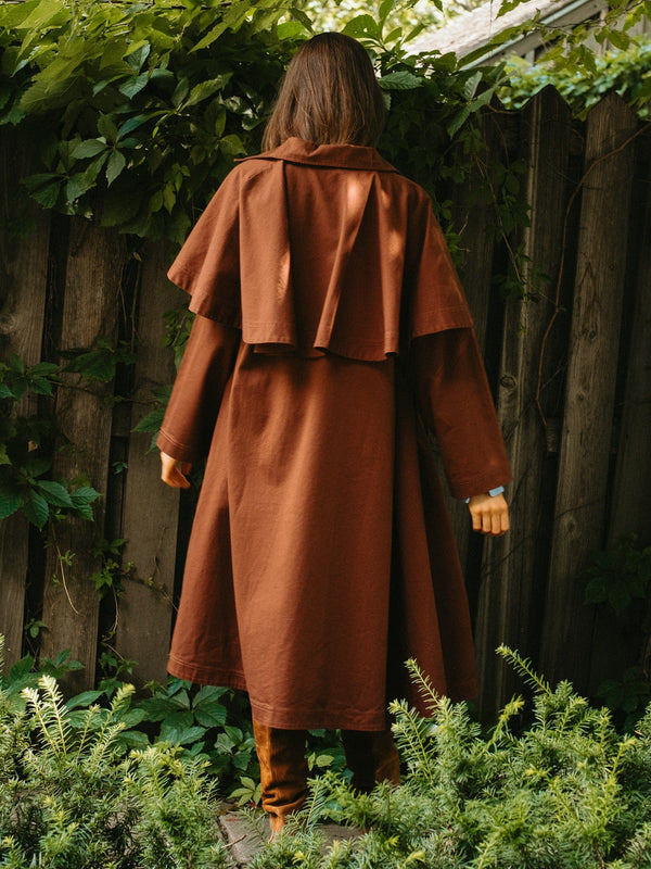 Alina Coat in Chocolate — view 3