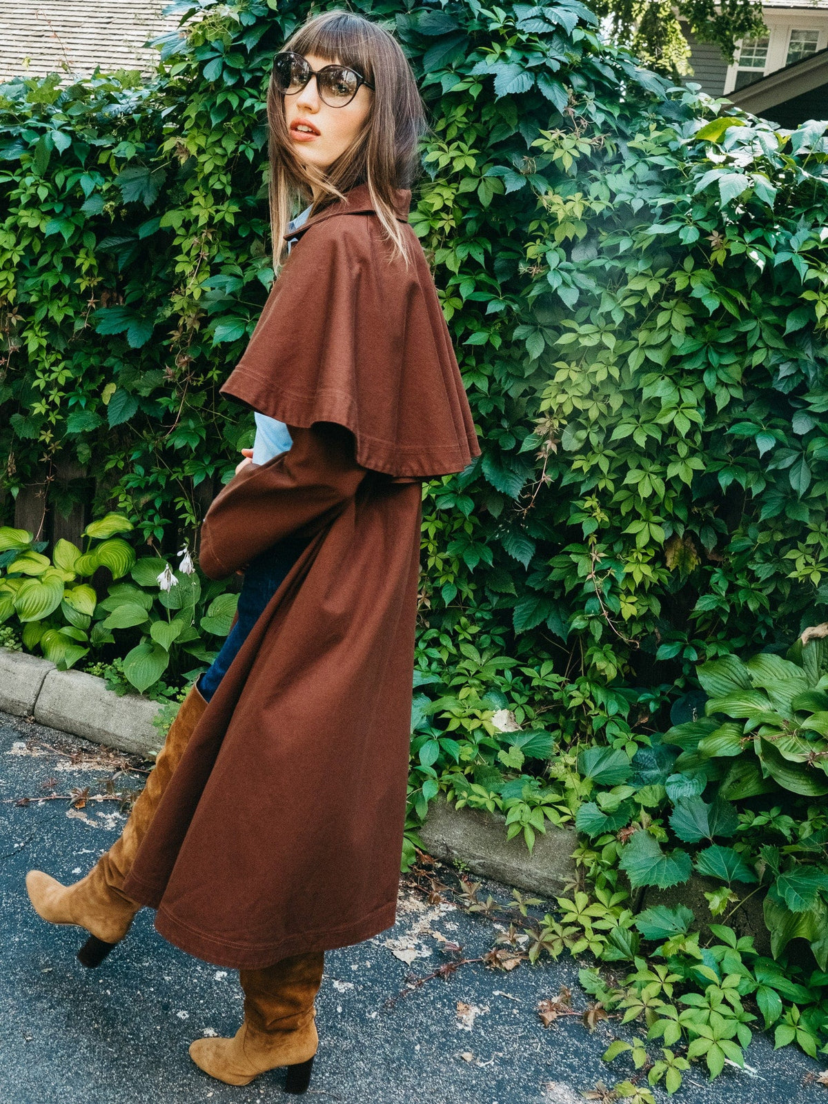 Alina Coat in Chocolate — The cloth