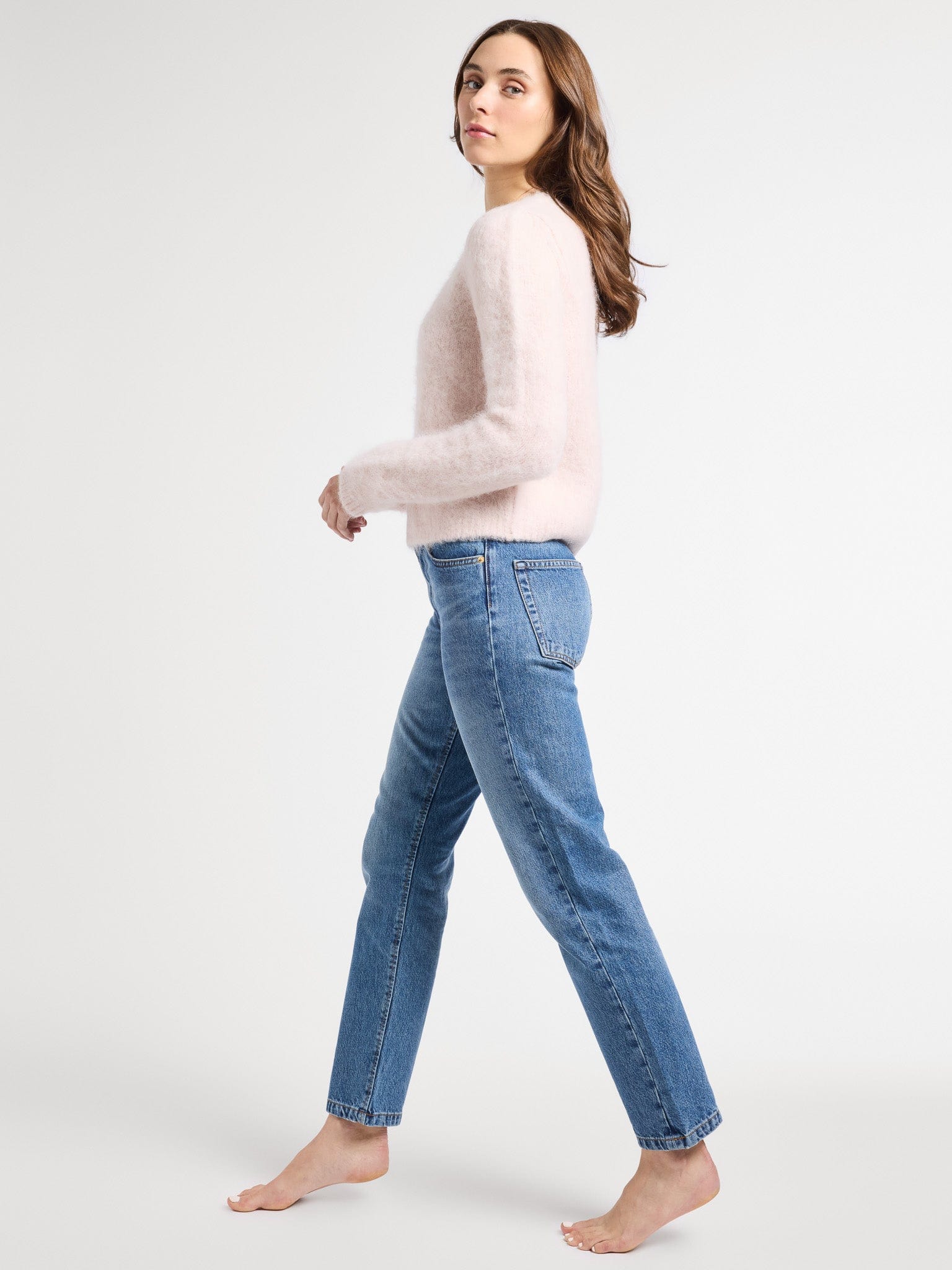 MILLE Clothing Aline Pullover in Rosewater