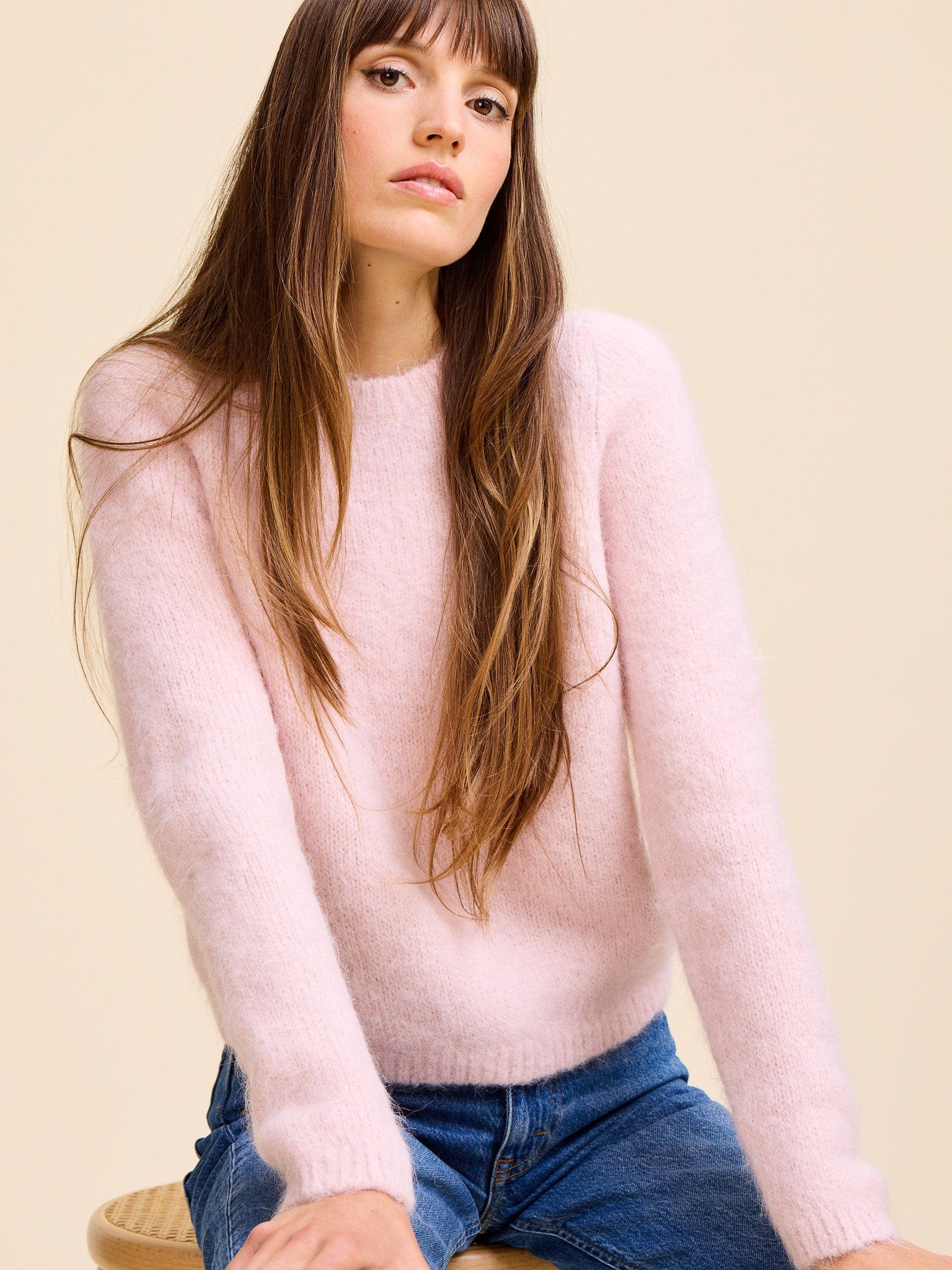MILLE Clothing Aline Pullover in Rosewater