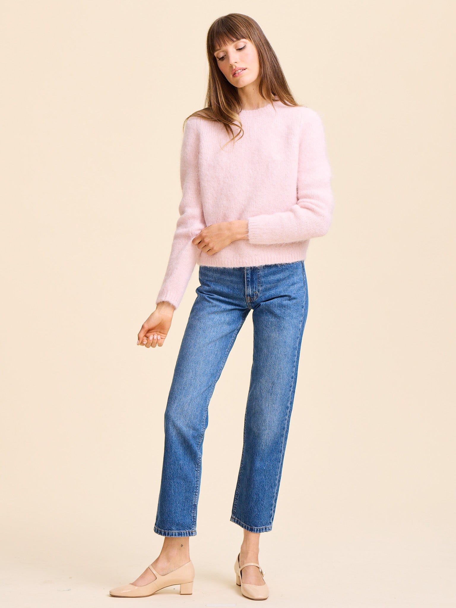 MILLE Clothing Aline Pullover in Rosewater