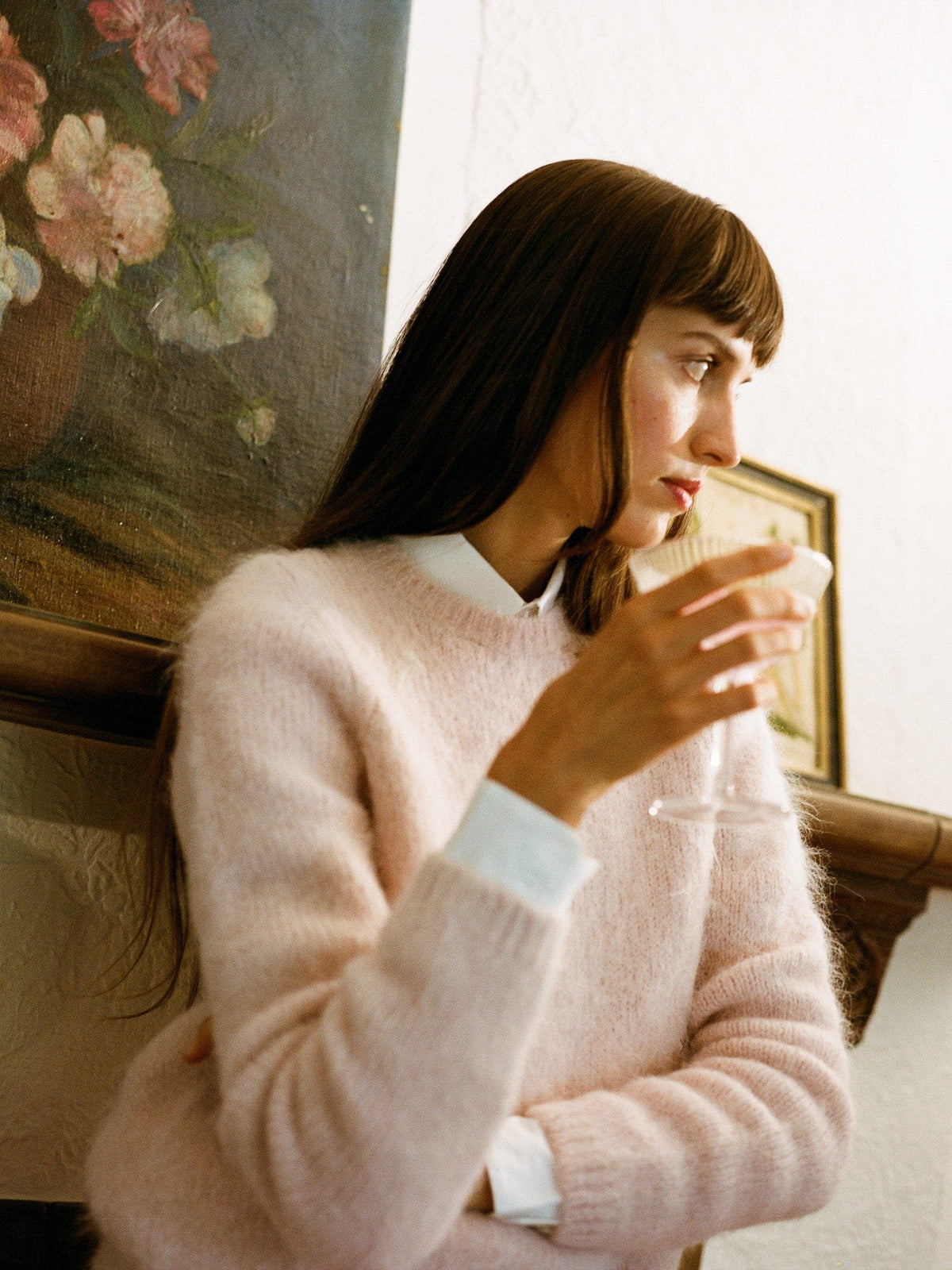 Aline Pullover in Rosewater — The shape