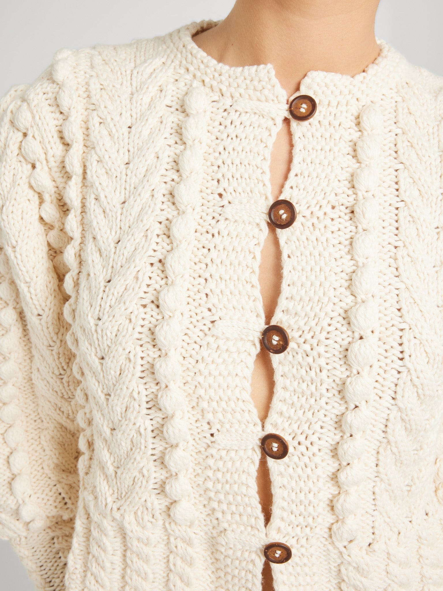 MILLE Clothing Allegra Cardigan in Ivory