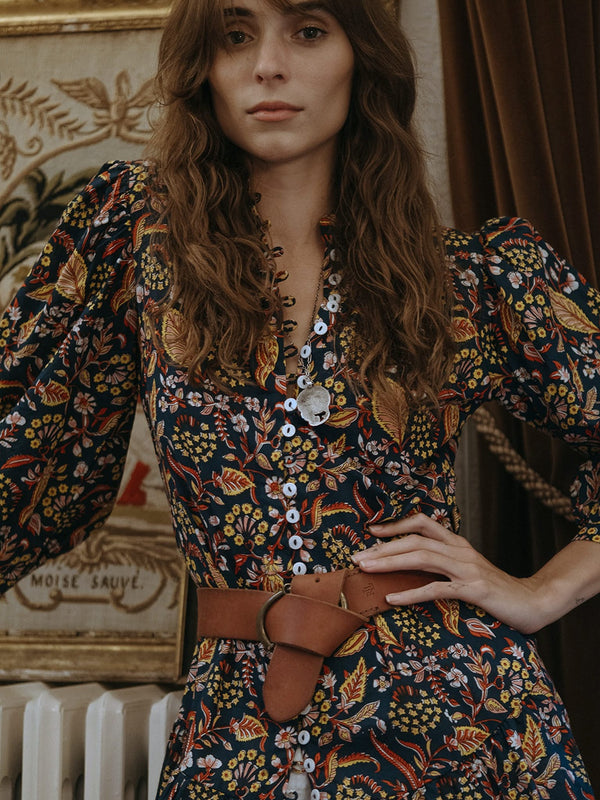 Allegra Dress in Star Floral — view 19