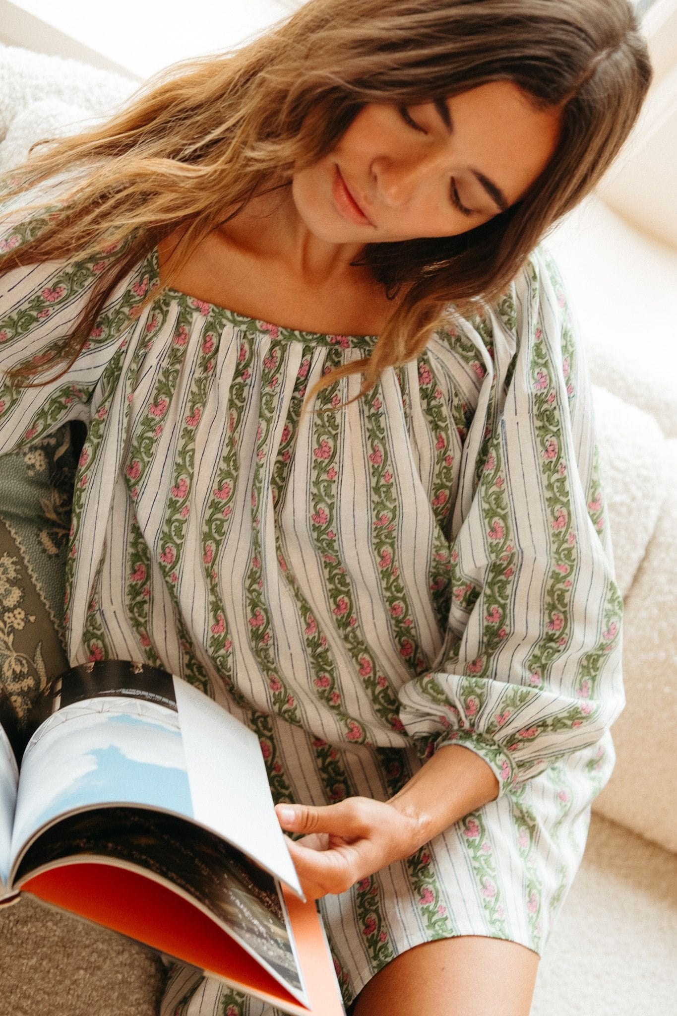 MILLE Clothing Alma Dress in Sweet Pea Stripe