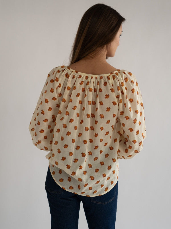 Aly Top in Honey Petite Bouquet — view 4