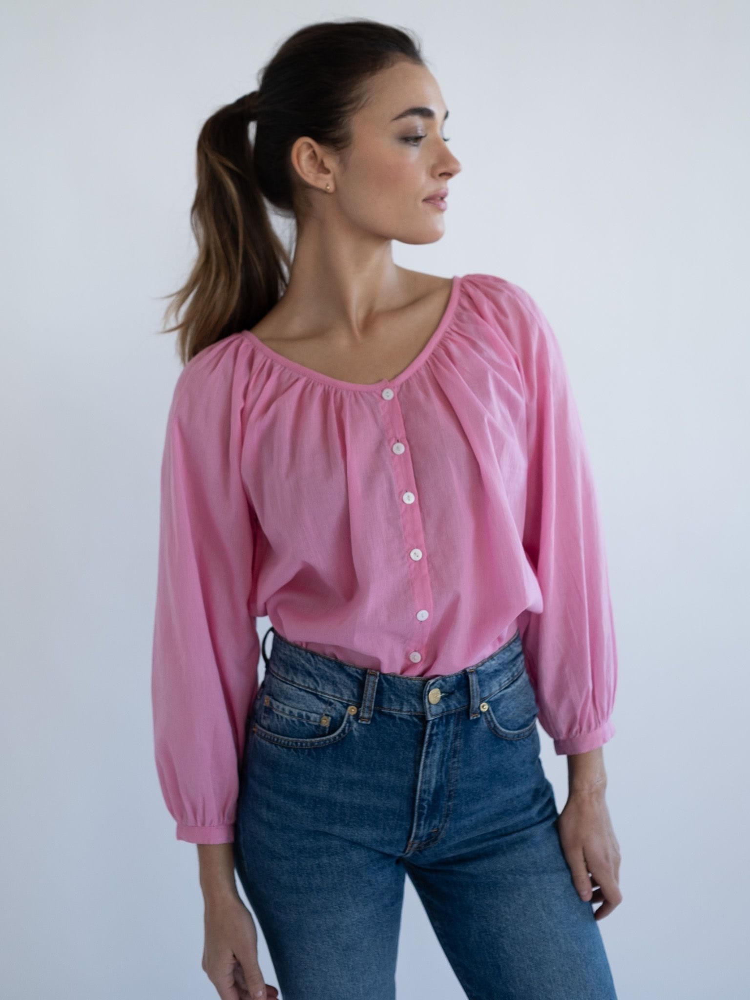 MILLE Clothing Aly Top in Peony