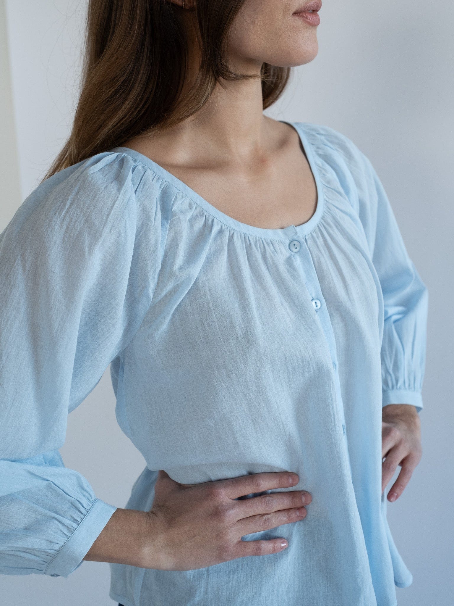 MILLE Clothing Aly Top in Sky