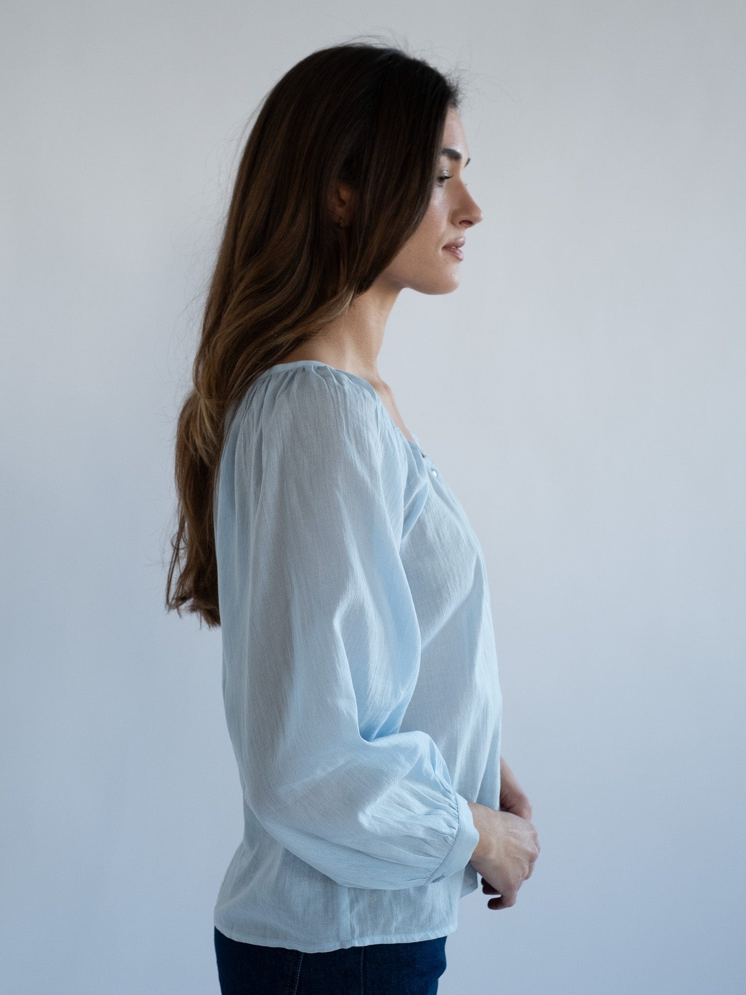 MILLE Clothing Aly Top in Sky