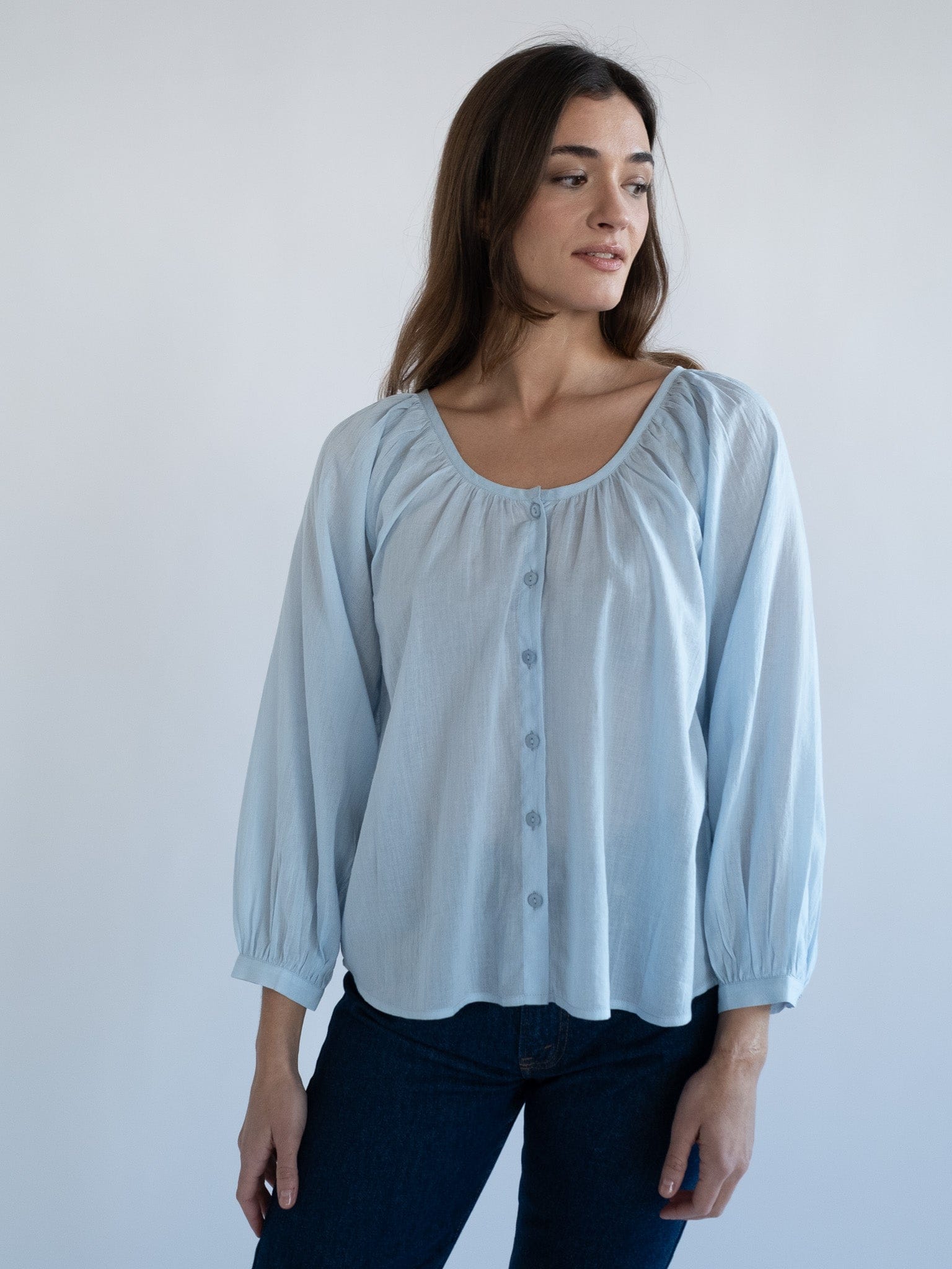MILLE Clothing Aly Top in Sky