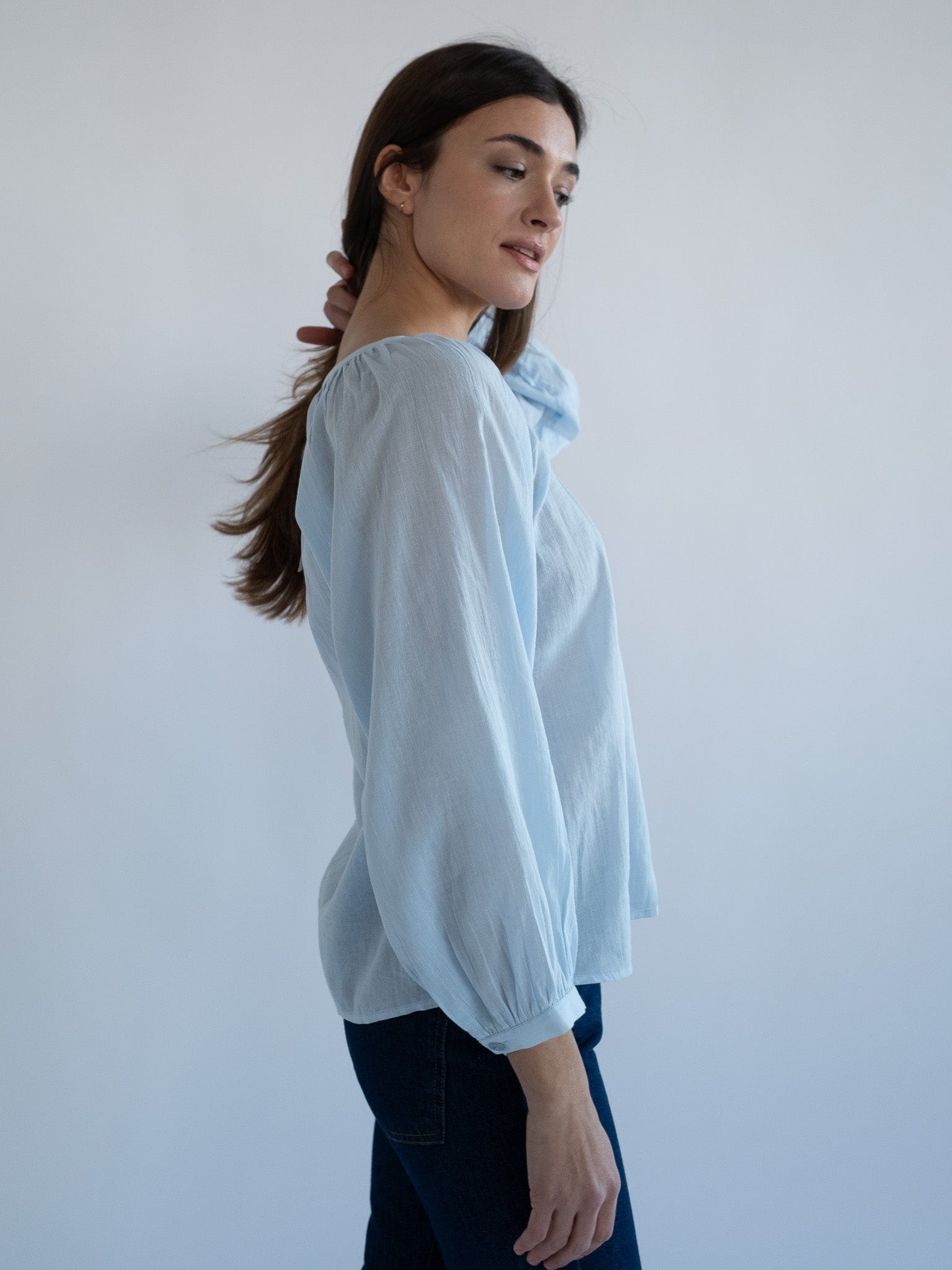 MILLE Clothing Aly Top in Sky