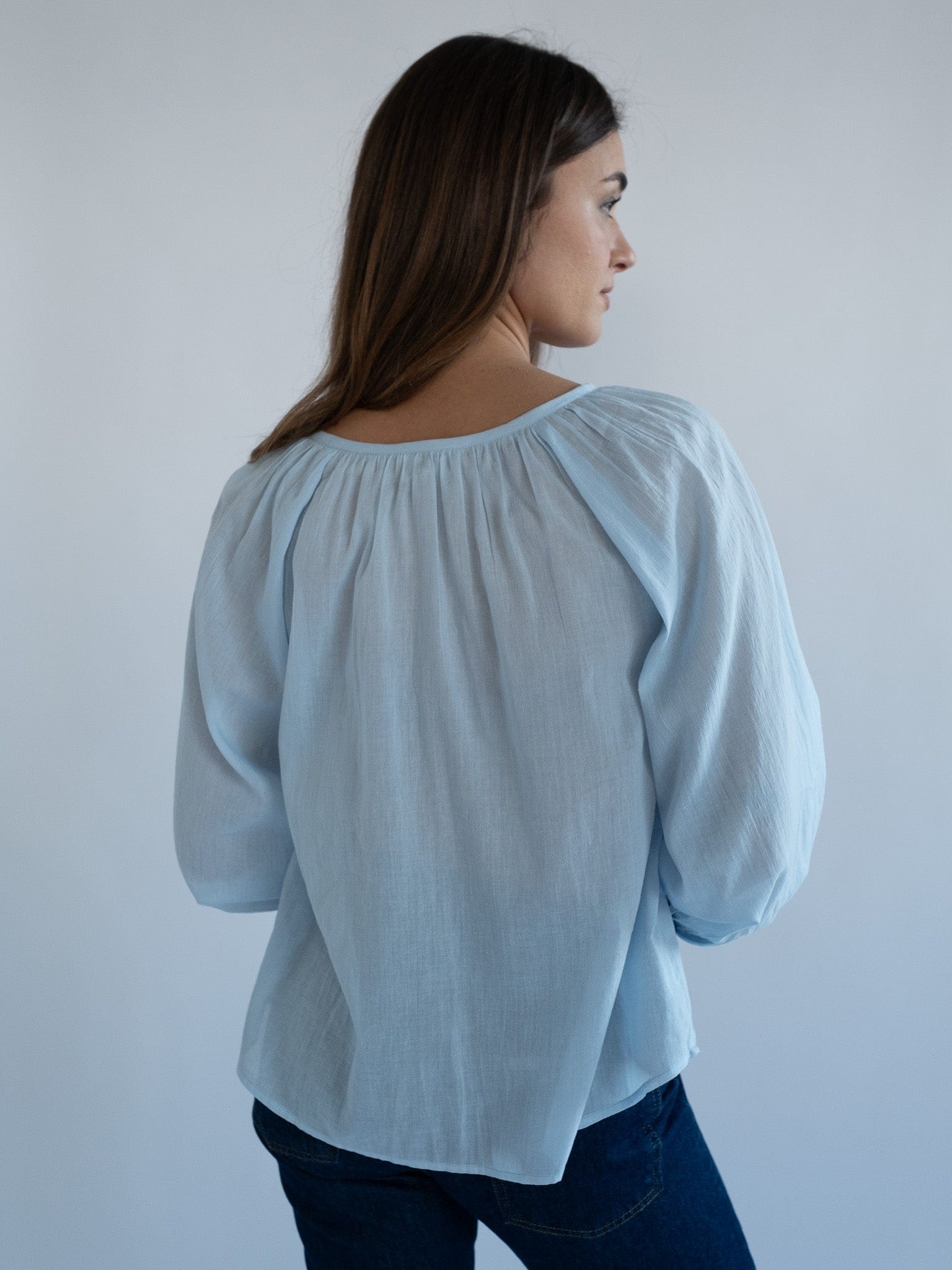 MILLE Clothing Aly Top in Sky