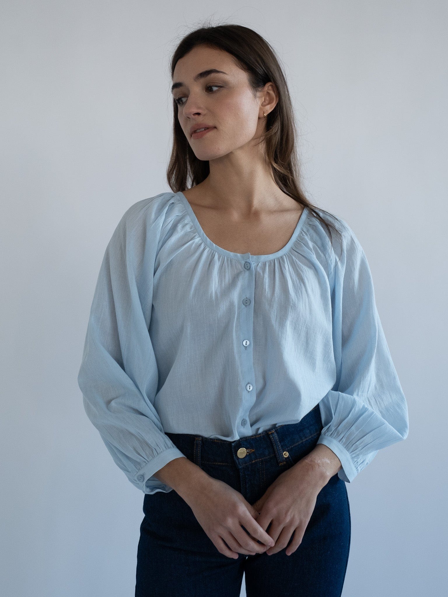 MILLE Clothing Aly Top in Sky