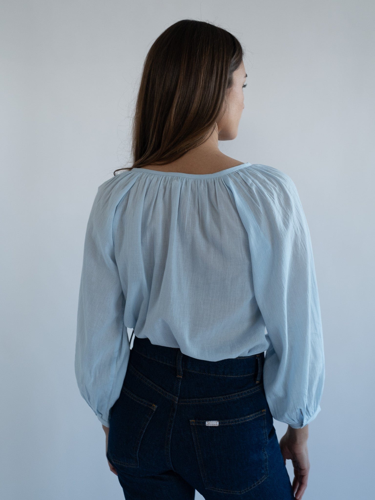 MILLE Clothing Aly Top in Sky