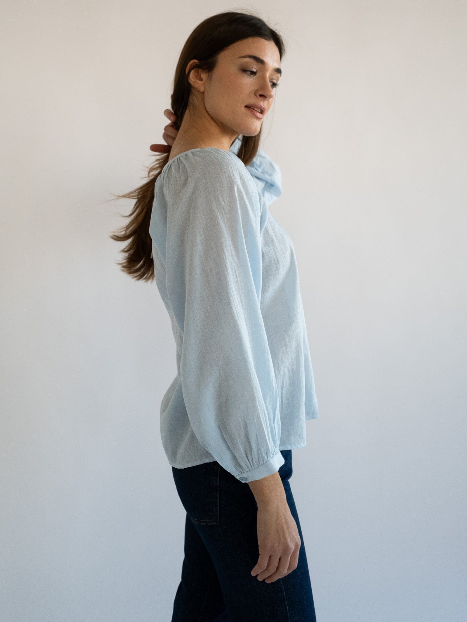 MILLE Clothing Aly Top in Sky