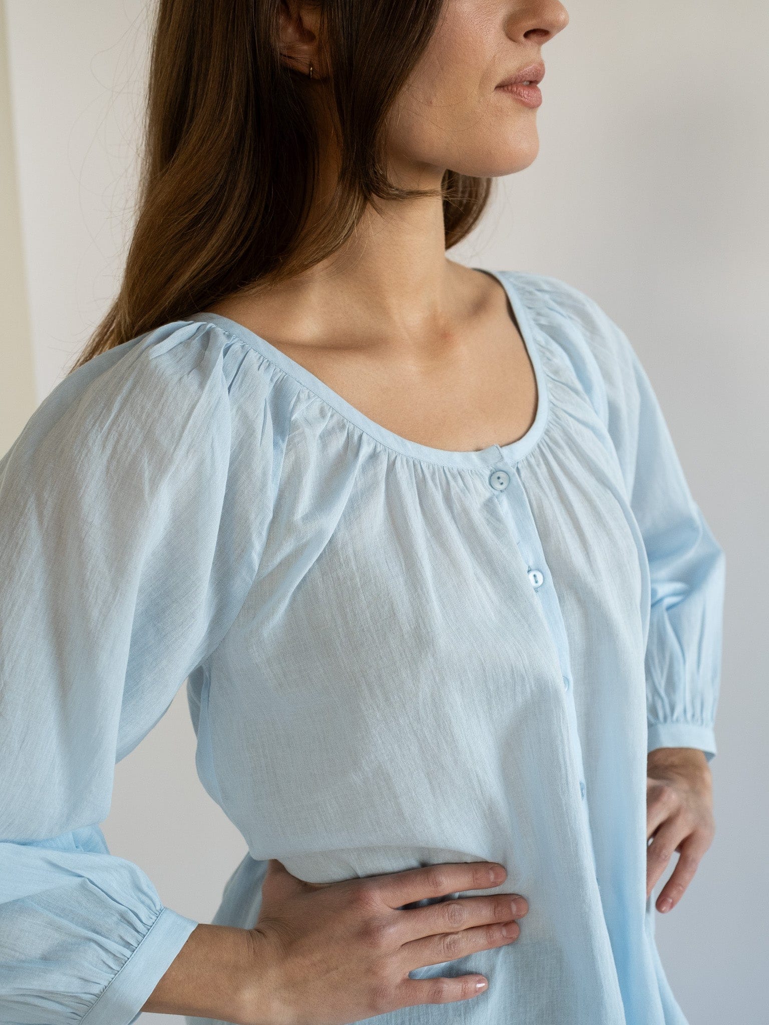 MILLE Clothing Aly Top in Sky