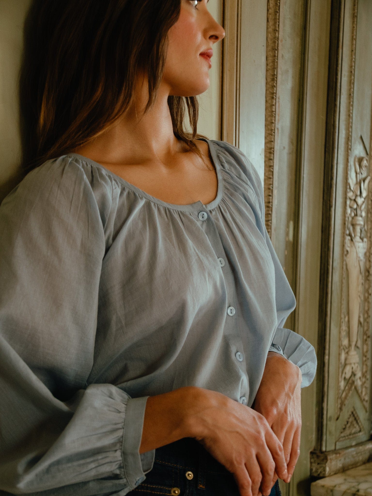 MILLE Clothing Aly Top in Sky