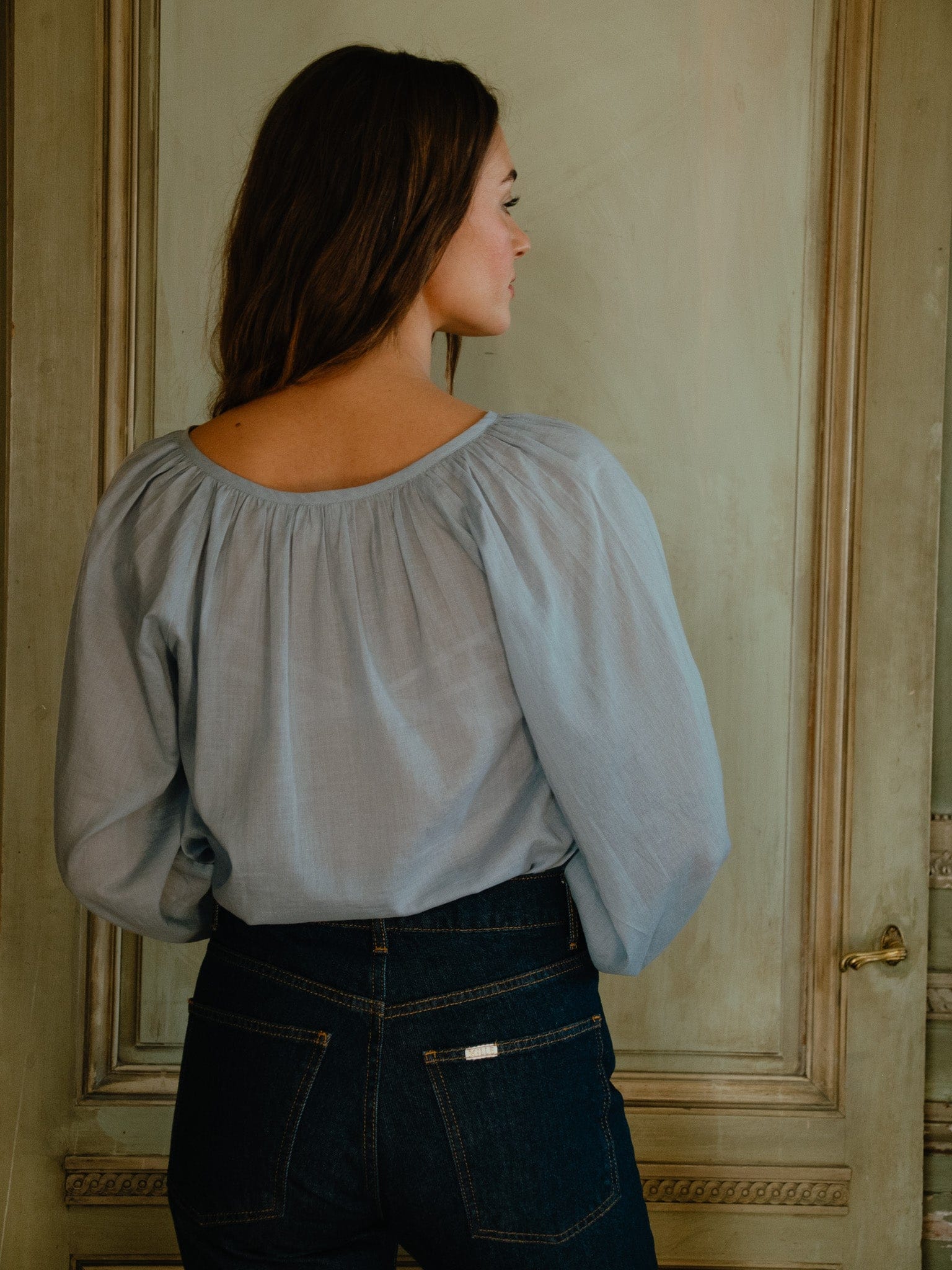 MILLE Clothing Aly Top in Sky