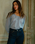 MILLE Clothing Aly Top in Sky