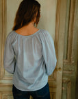 MILLE Clothing Aly Top in Sky